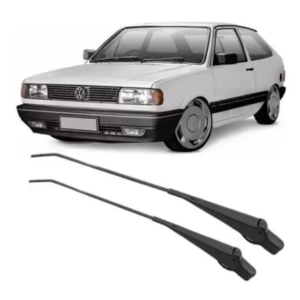 Par Braço Haste Suporte Limpador Parabrisa Palheta Dianteiro Gol Voyage Parati Saveiro 1980 ATE 1994