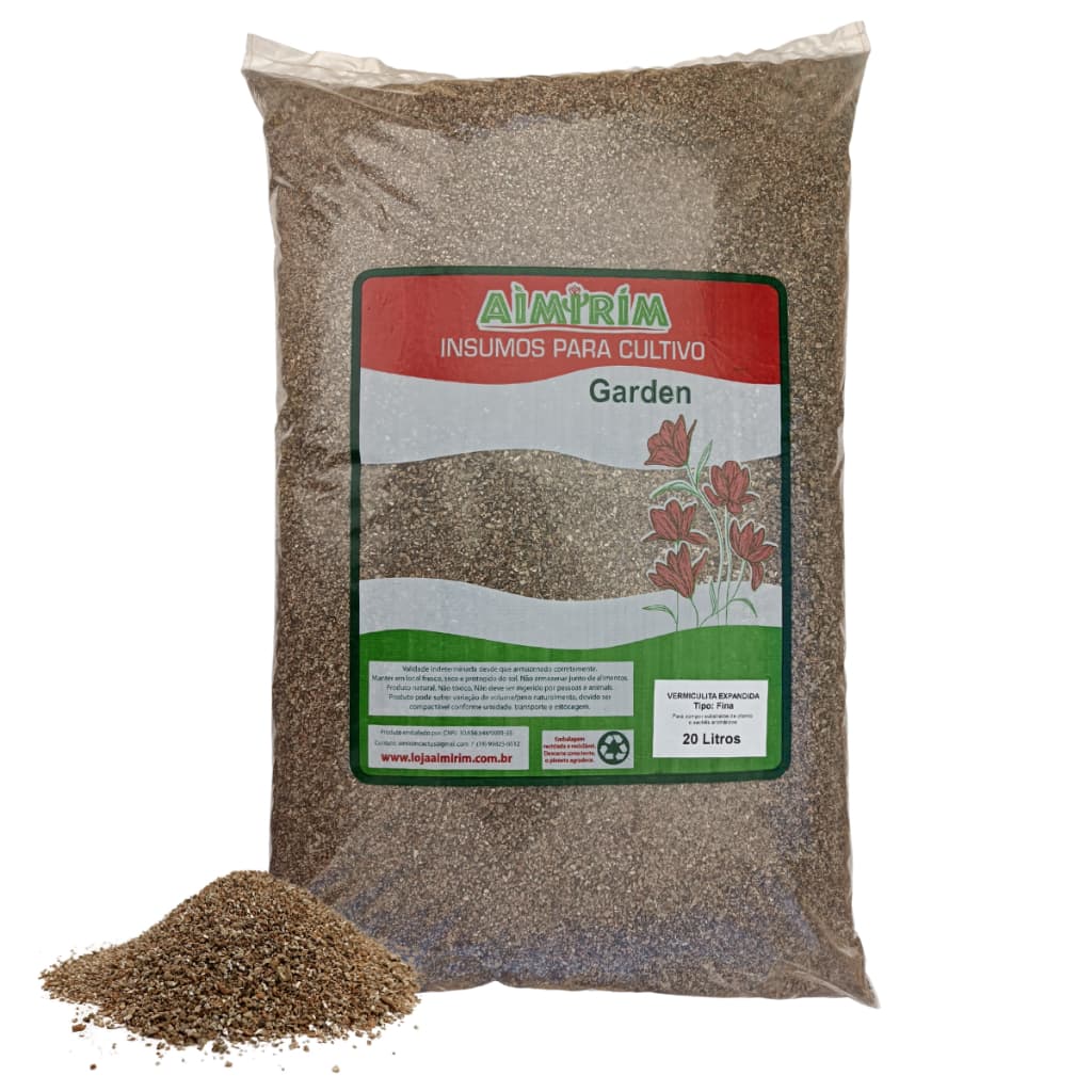 20 Litros Vermiculita Fina Expandida Para Substratos