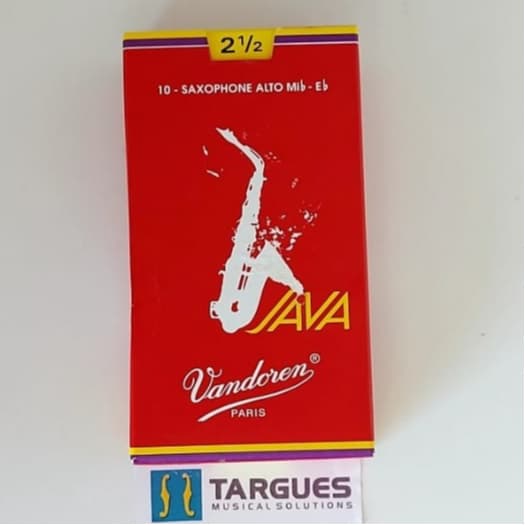 PALHETA JAVA 2,5 P/ SAX ALTO SR2625R RED VANDOREN (UNIDADE)