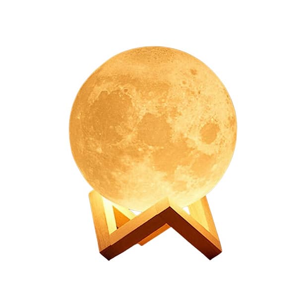 Luminária Lua Cheia 3D Abajur Led Decoração