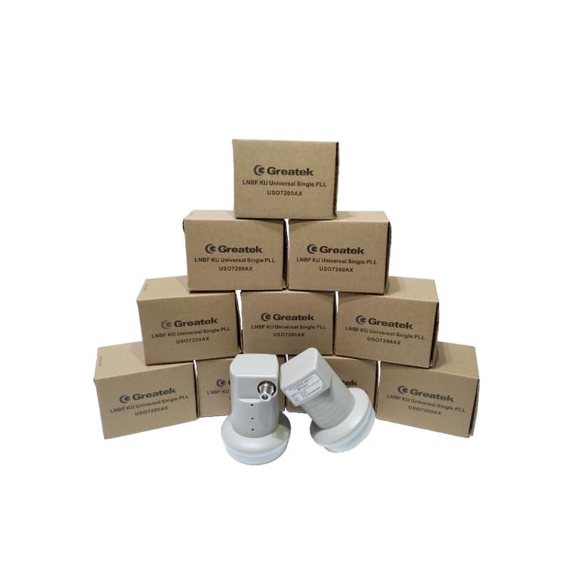 Lnb Lnbf Simples Greatek Universal Banda Ku Monoponto Original Cinza