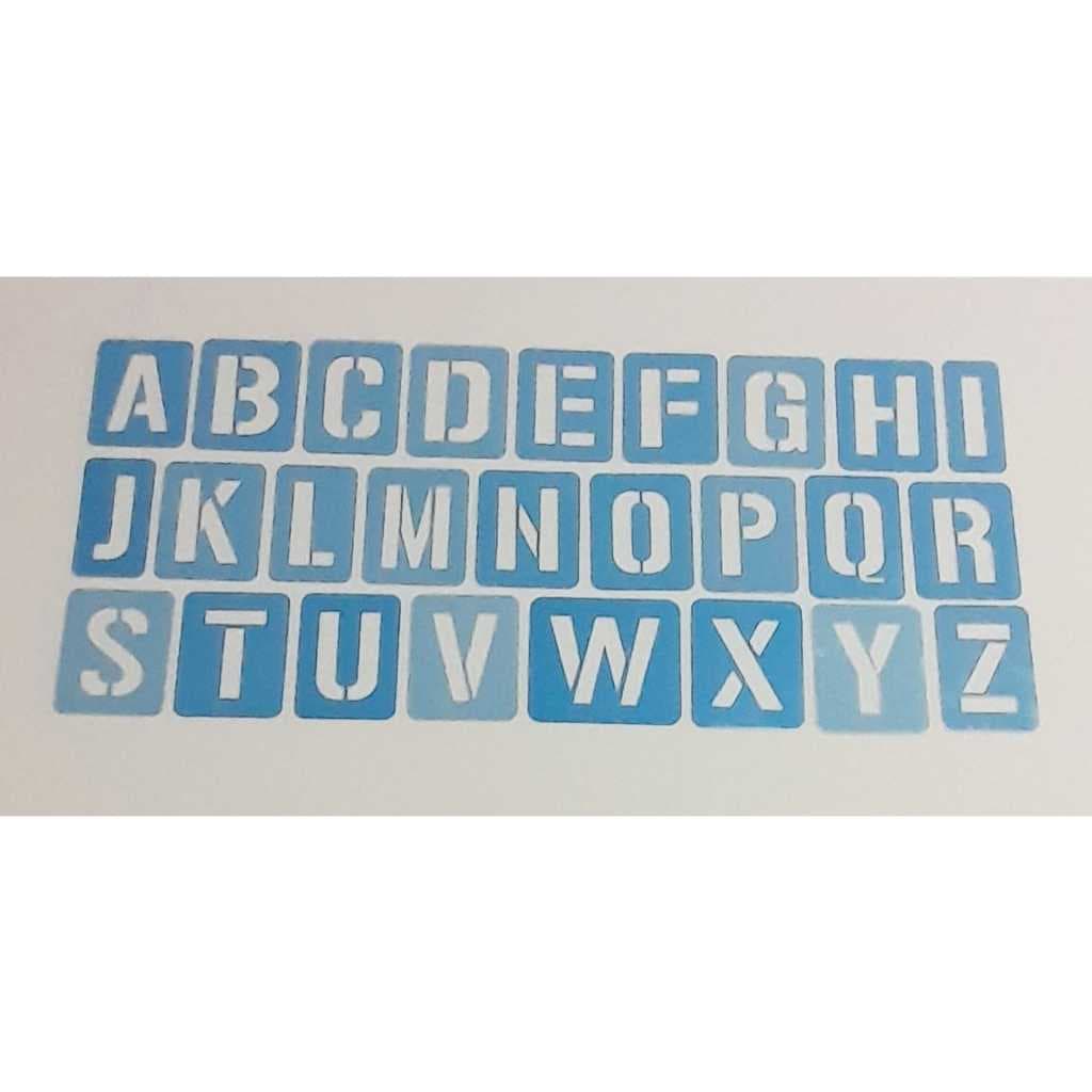 Stencil Molde Em Acetato De 1 Jogo De Alfabeto Completo 5cm