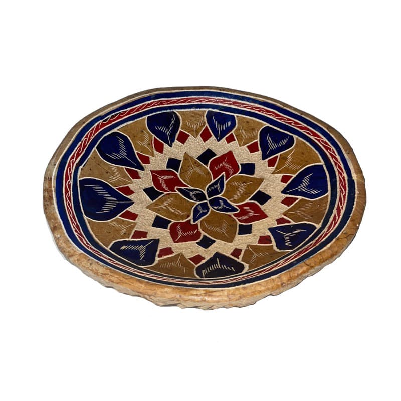 Centro de Mesa Gamela Fruteira Oval de Pedra Sabão Artesanal Petisqueiras Carnes
