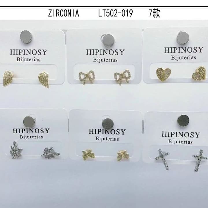 Brincos de zirconia com strass