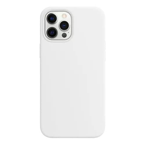 Capa Capinha Branca De Silicone P/ iPhone 12 Pro Max