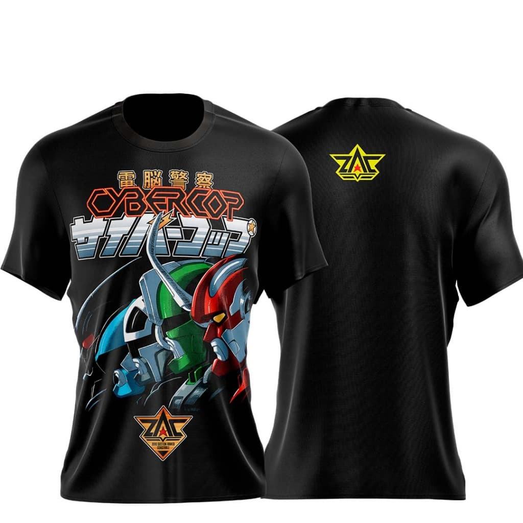 Camiseta Personalizada Cybercop  Camisa tokusatsu Dry fit Masculino