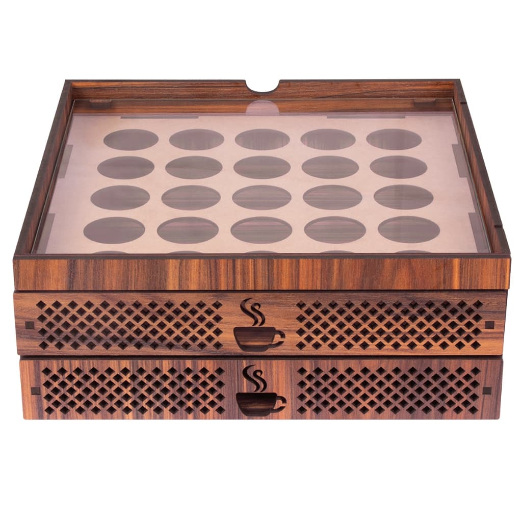 Porta Cápsulas Dolce Gusto 2 Gavetas Cafeteira decorativo Organizador apoio Cantinho do café