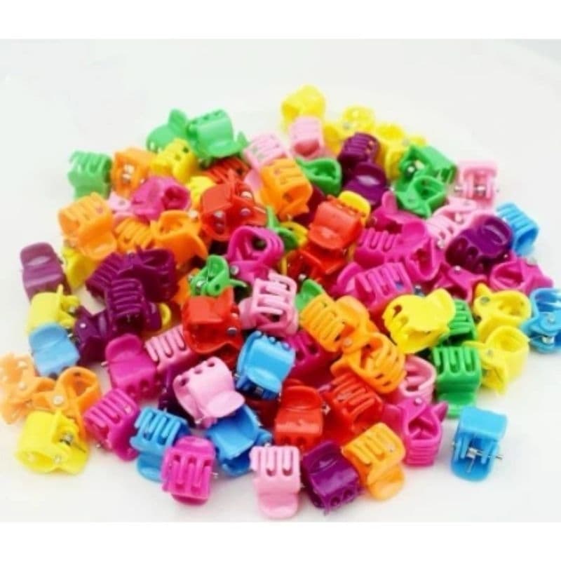 Kit 40 Mini Piranha Presilha Grampo deCabelo Infantil Fofo Feminino Colorido pronta