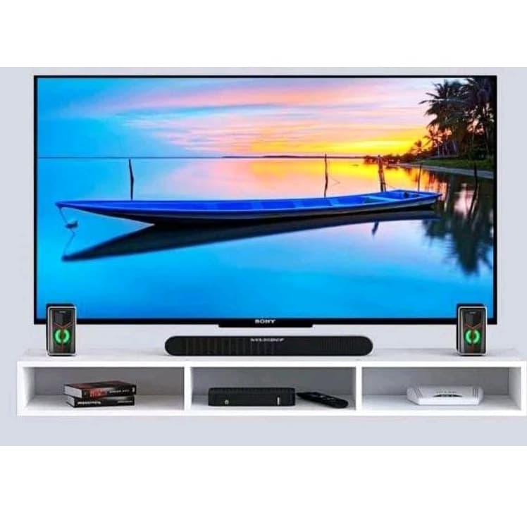 Rack TV Sala Quarto 100% MDF 105x13x20