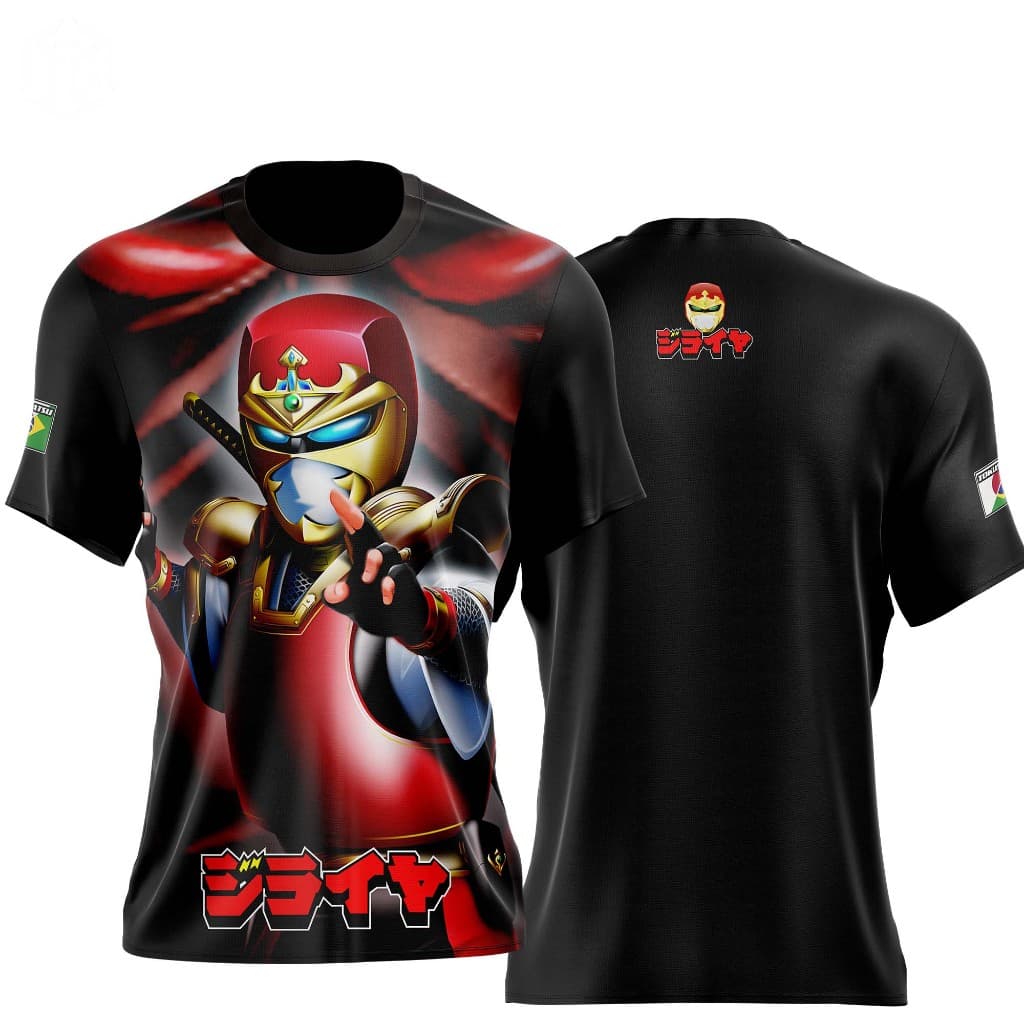 Camiseta Personalizada Ninja Jiraiya Camisa Tokusatsu Dry Fit Masculino Modelo 4