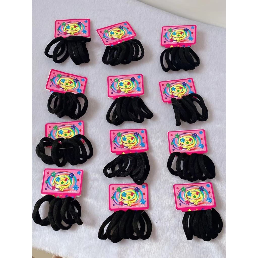 KiT 72 Elástico Rabico Para Cabelo Tipo Pacote