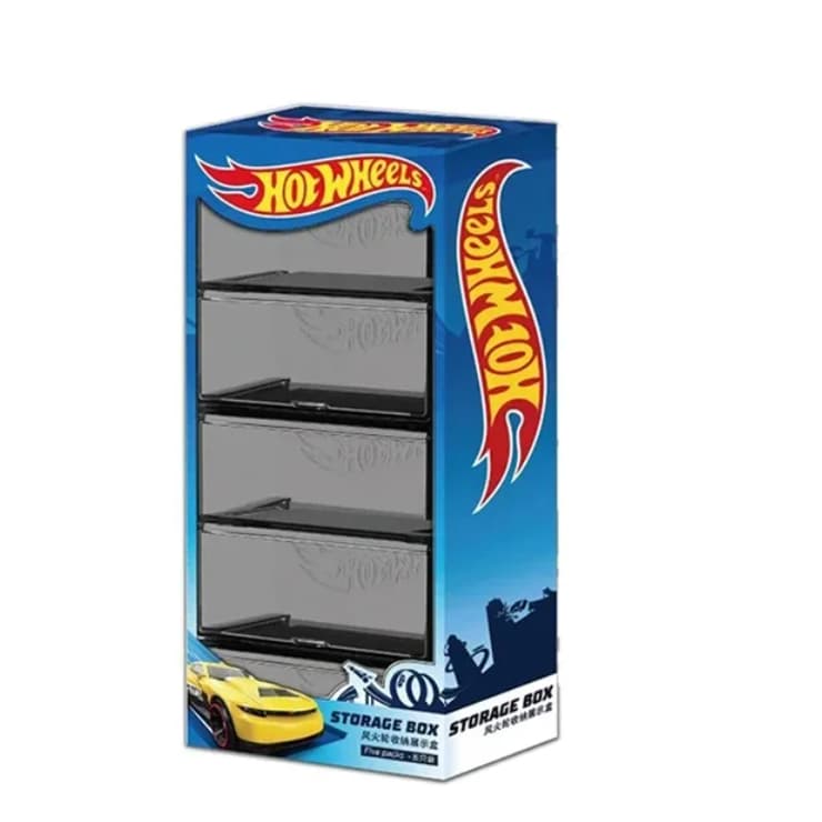 HOT WHEELS Caixa de exibição Diecast exposição armazenamento Hot Wheels 5 unidades