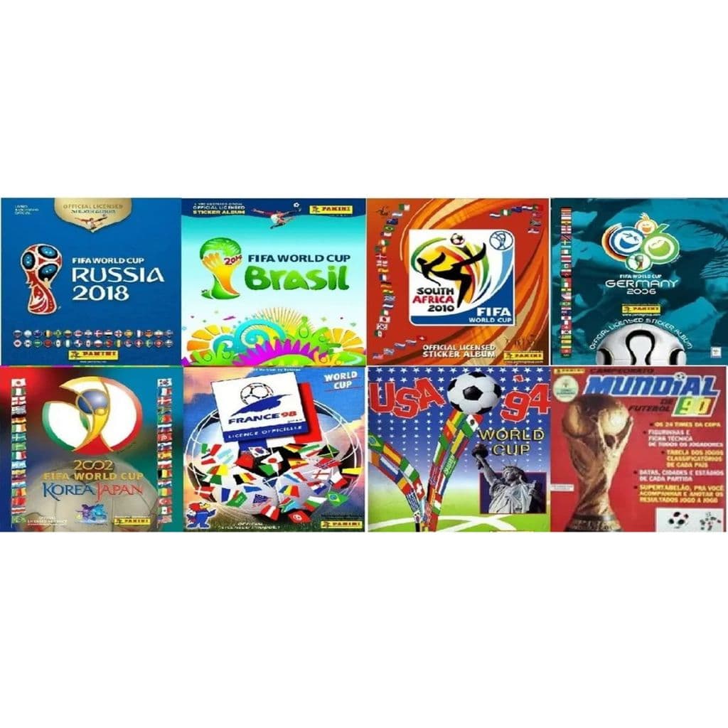 coleção album da copa de 1954 a 2018 digitalizados em pdf
