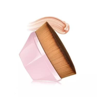 Pincel Kabuki para Maquiagem Miss Frandy Pincel Super Macio Não Deixa Marca No Rosto Pincel Para Base Pincel Mágico Hexagonal Base Flawless