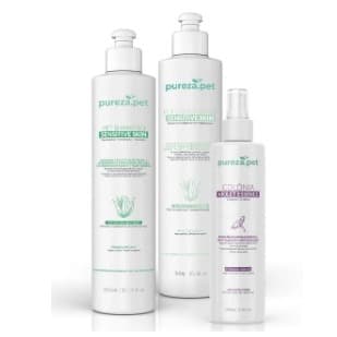 KIT SHAMPOO E CONDICIONADOR PELE SENSÍVEL PET + COLÔNIA