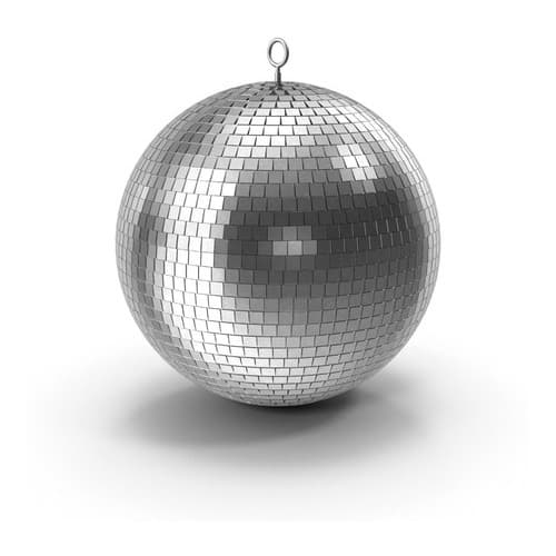 Globo Espelhado Deltrônica 30cm - Bola Discoteca P/ Festa Balada DJ Eventos Efeito Luz Decoração