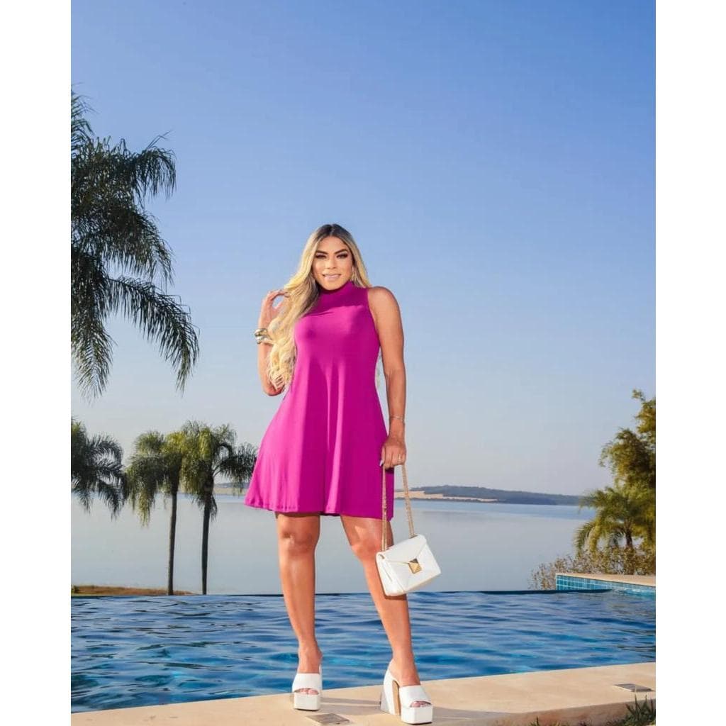 vestido longo feminina tecido tuna DUNA