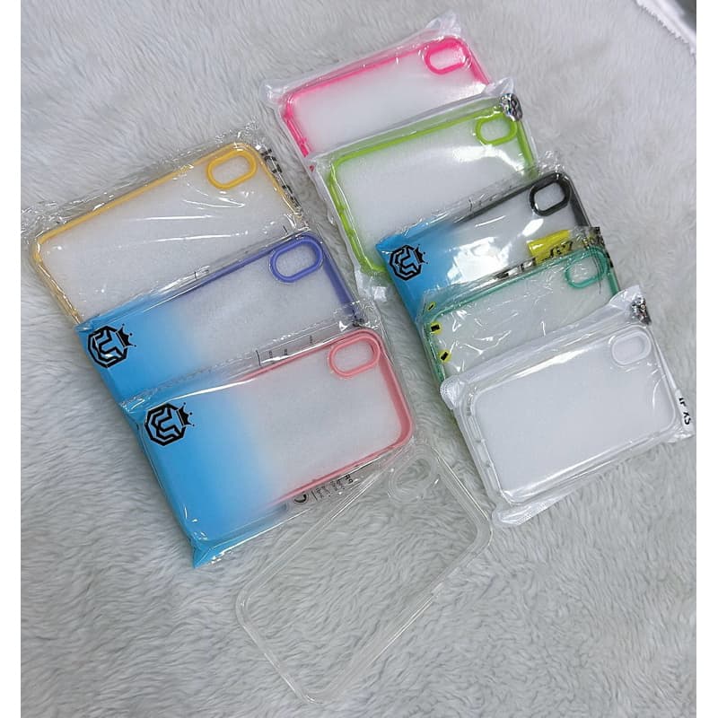 Capa Dupla Camada Com Borda Cor iPhone X/XS,iPhone XS MAX,iPhone XR,iPhone 11,iPhone 11pro,iPhone 11pro max, iPhono 12