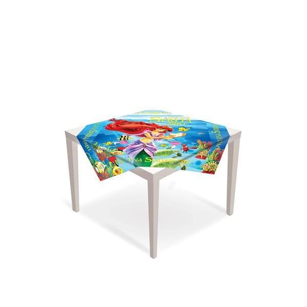 Toalha De Mesa Tematica Infantil ,toalha De Mesa Pequena Sereia 72x72