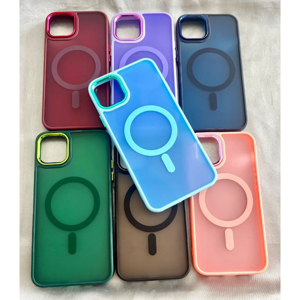 Capa Magnética fosca Premium Para Carregador Sem Fio Magsafe iphone 11/11PRO MAX/12/12PRO/12 PRO MAX/13/13PRO MAX/14/14PRO MAX/15/15PRO MAX