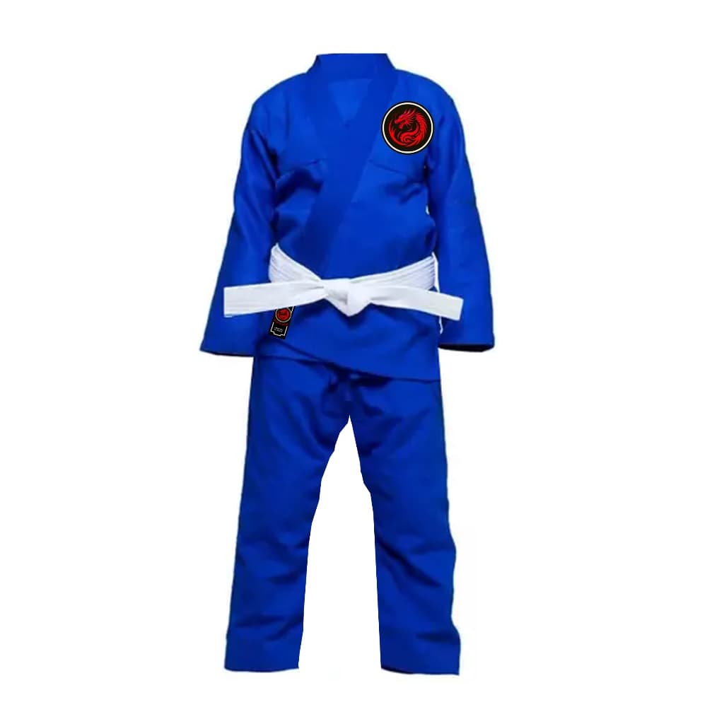 Kimono infantil jiu jitsu/ judô trançado Azul  RedDragon