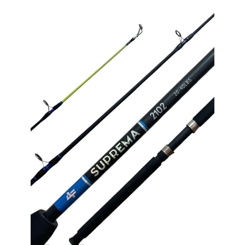 Vara Pesca Molinete Albatroz Suprema 2,10m 40lbs 2p Pesca Pesada
