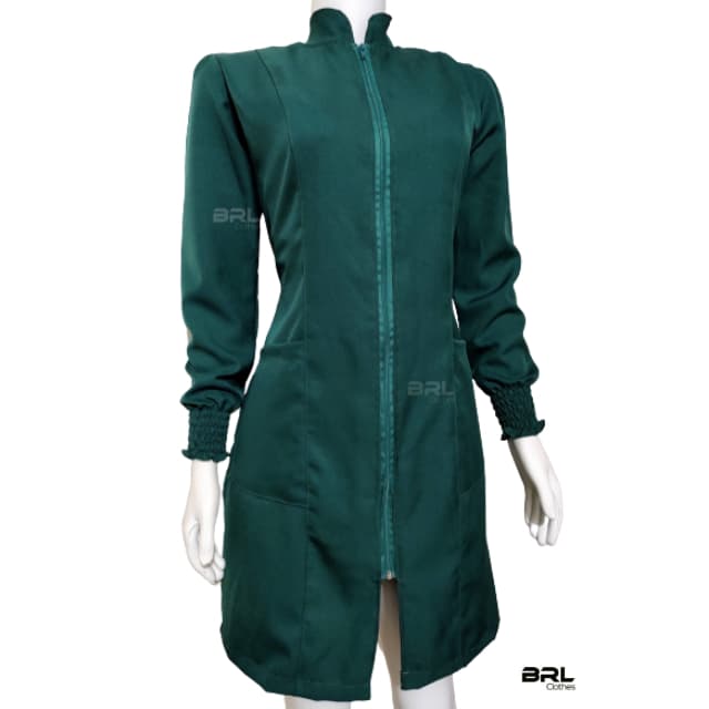 JALECO FEMININO VERDE - JALECO GABARDINE