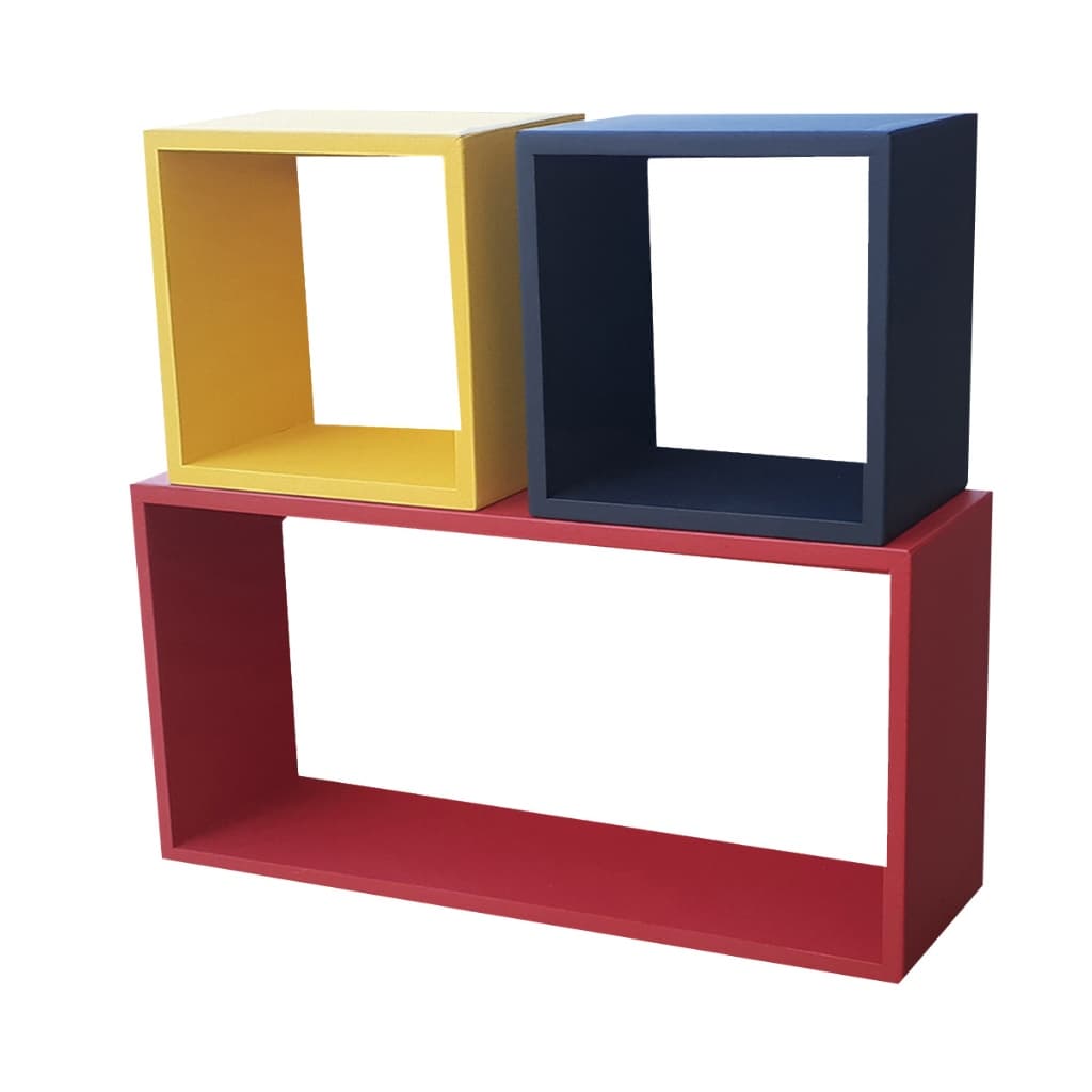 Decoração Quarto Criança, 3 nicho Coloridos