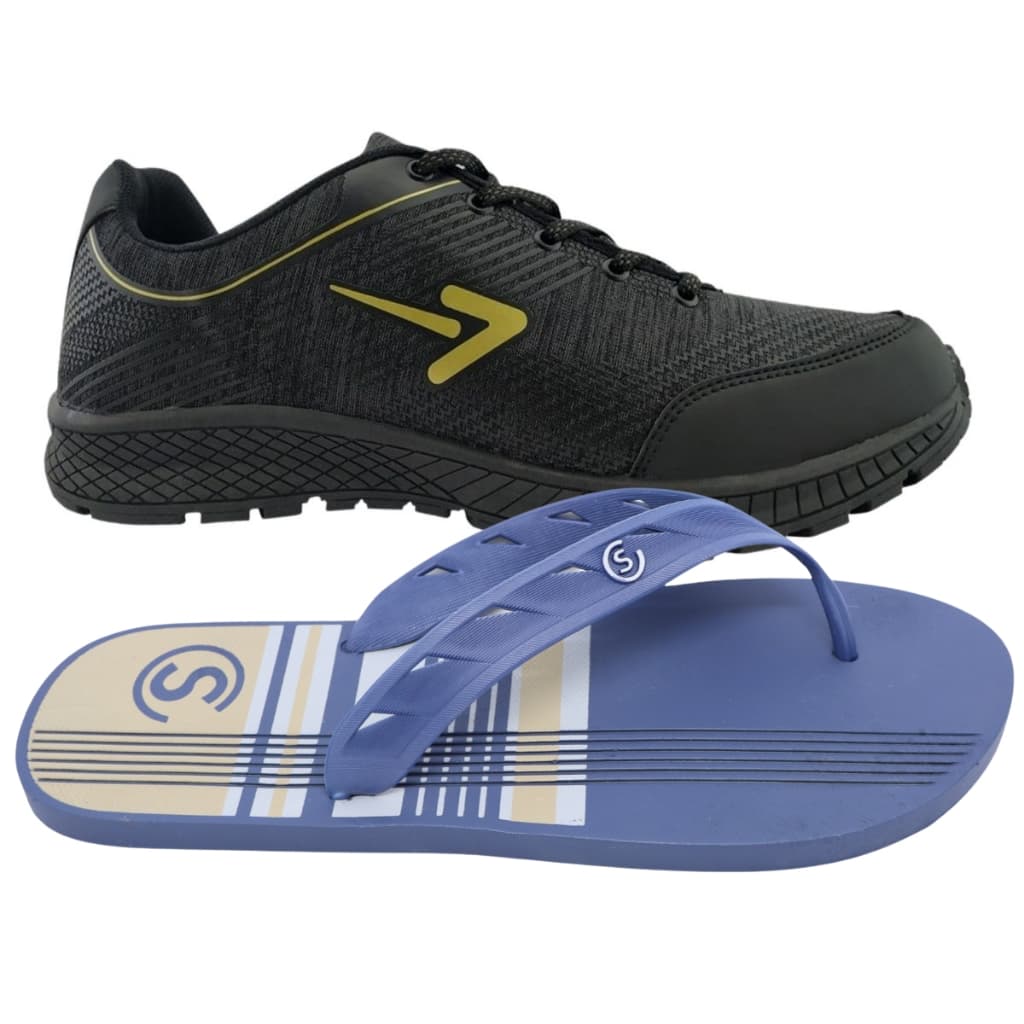 Kit Tenis Box 200 E Chinelo Masculino Tamanho Grande Especial Do 45 Ao 49 Macio Confortavel Resistente