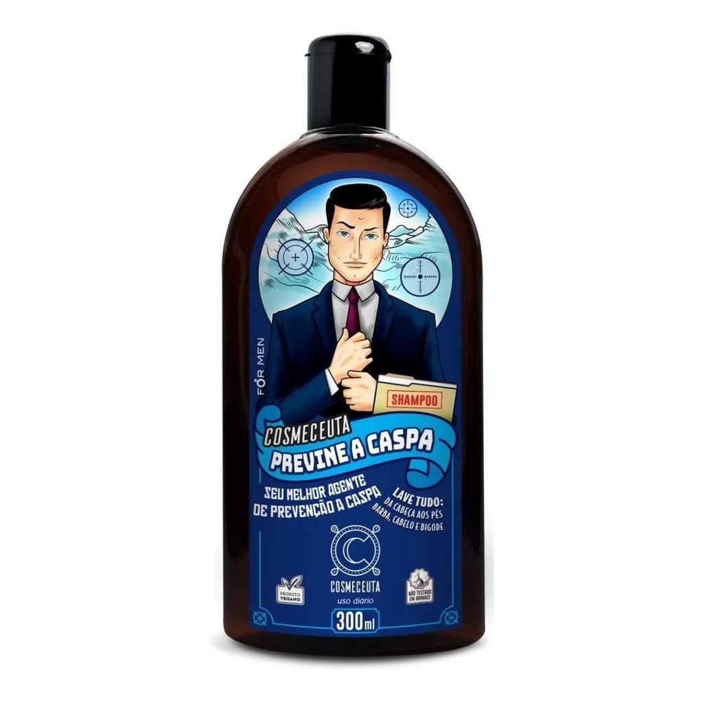 Shampoo Previne a Caspa Cosmeceuta Masculino 300ml - Anti Caspa