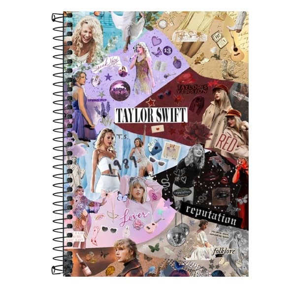 Caderno Personalizado Taylor Swift The Eras Tour - 1 matéria, 10 matérias e 20 matérias