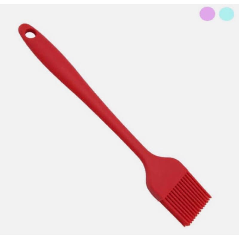 Pincel Culinário Silicone Cozinha 24cm Untar Forma Pincelar Cores