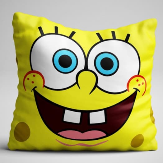CAPA DE ALMOFADA  BOB ESPONJA decoração Bob esponja 40X40CM