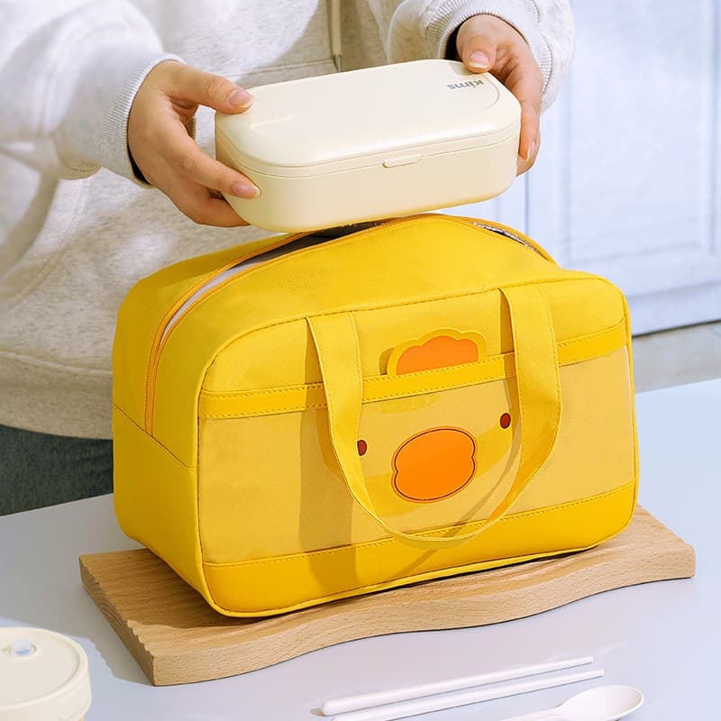 Bolsa Térmica Para Lancheira Com Desenho Porta Marmita Porta Lancheira De Alça Com Isolamento De Temperatura Infantil