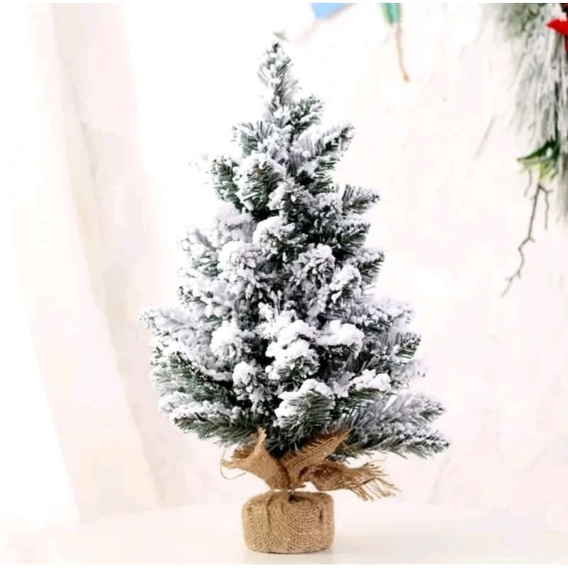 Mini Arvore de Natal 55 Galhos Nevada