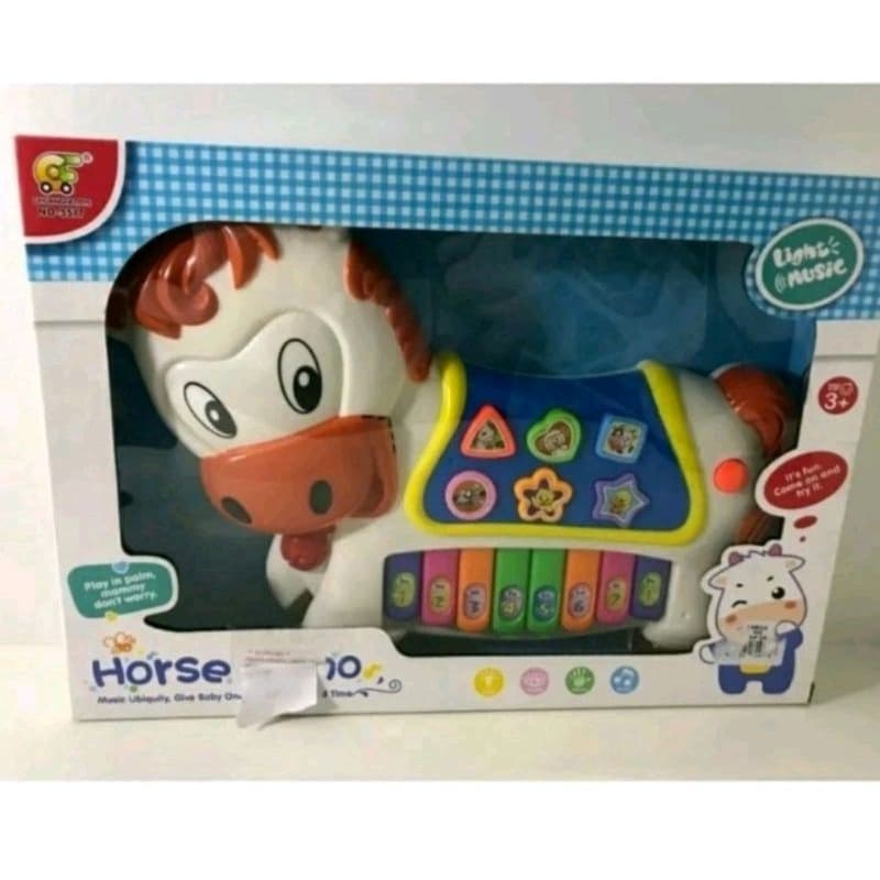 teclado infantil cavalo