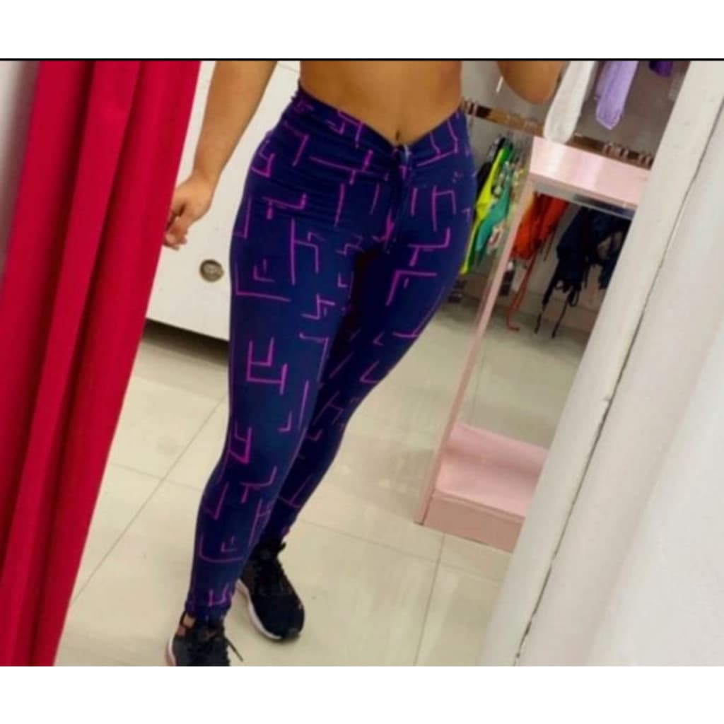 Calça Legging Corda Frente Feminina Fitness para Academia