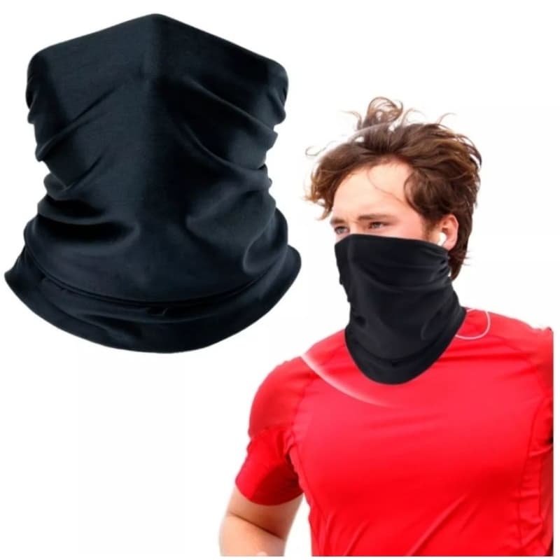 Gola Gorro Touca Balaclava Bandana Preto Motoqueiros Bike Militar Tatica Frio Tubular Pescoceira Proteção UV20