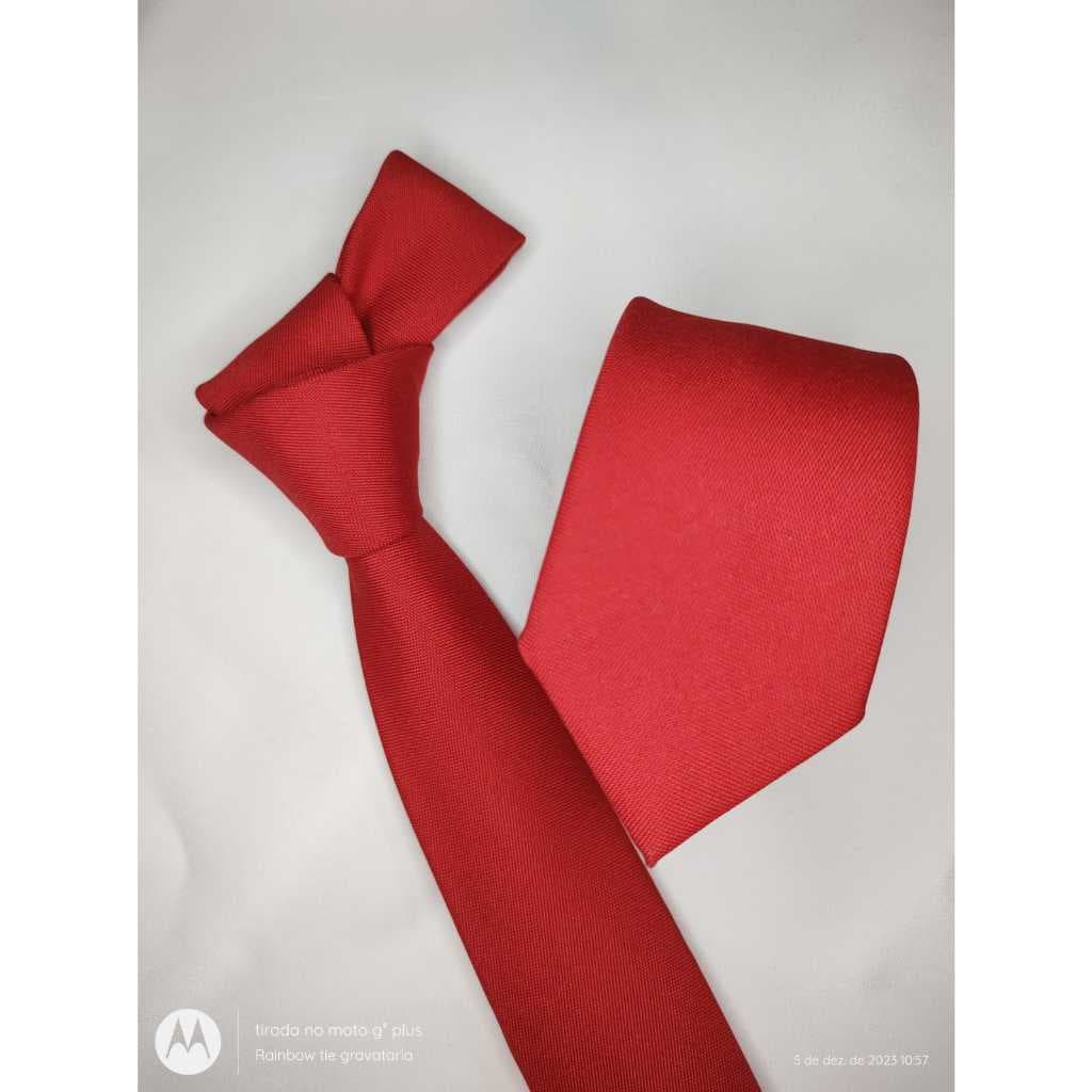 Gravata Masculina Vermelha R11,90 acima de 4 unidades - Verificar na página da loja!