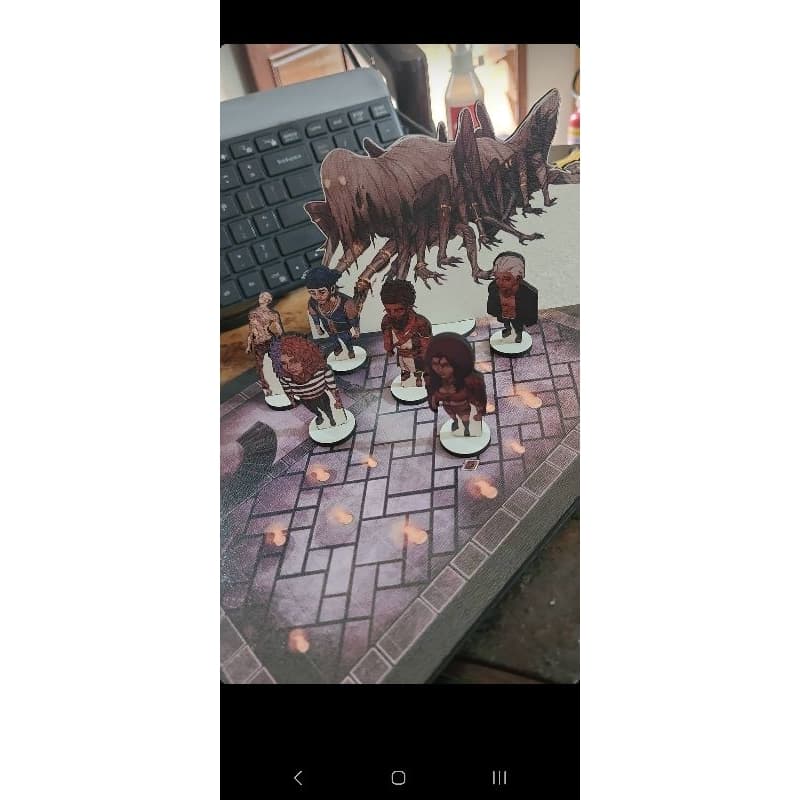 Kit 7 Tokens RPG com Mapa e Escudo de Mestre