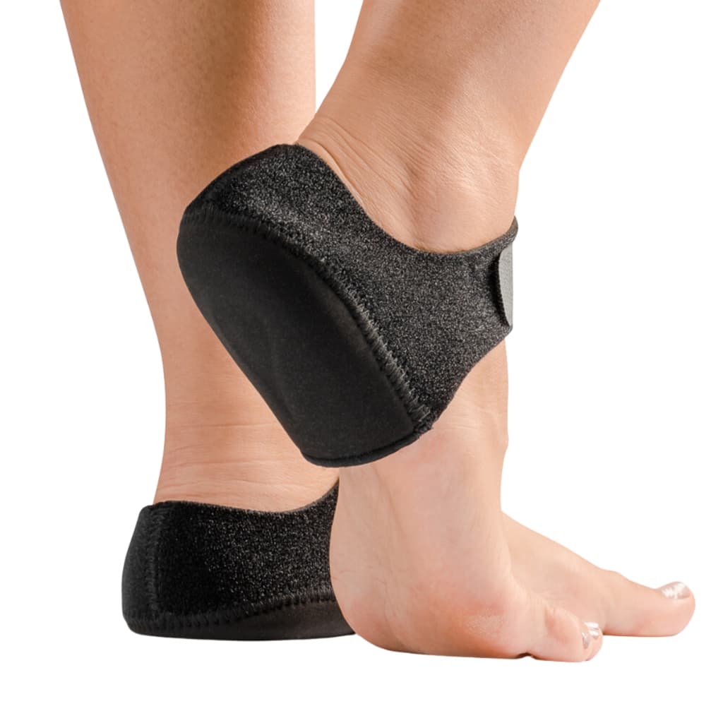 Protetor de Calcanhar em Neoprene - Impacto Reduzido Almofada Interna em Gel Fascite Plantar Esporão de Calcâneo - Hidrolight
