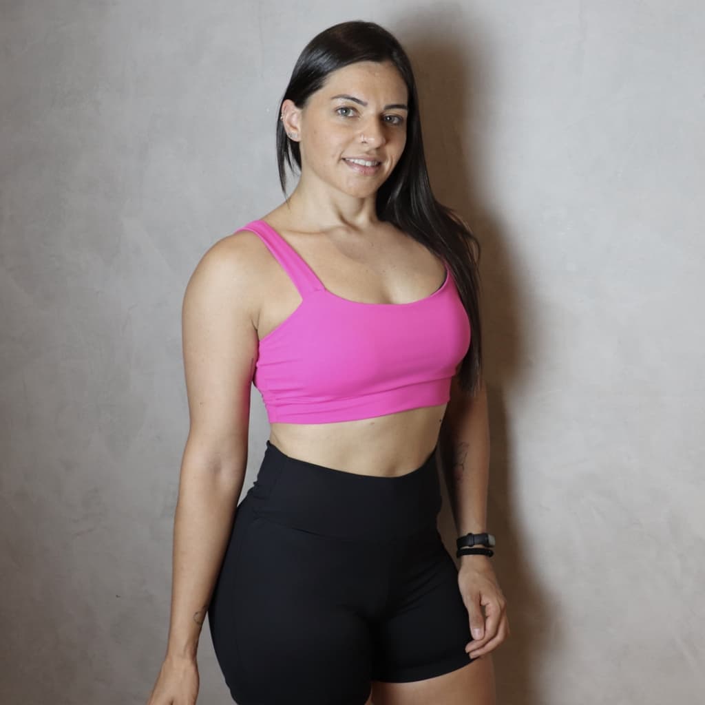 Conjunto top com bojo e short fitness não fica transparente academia treino corrida cross fit feminino