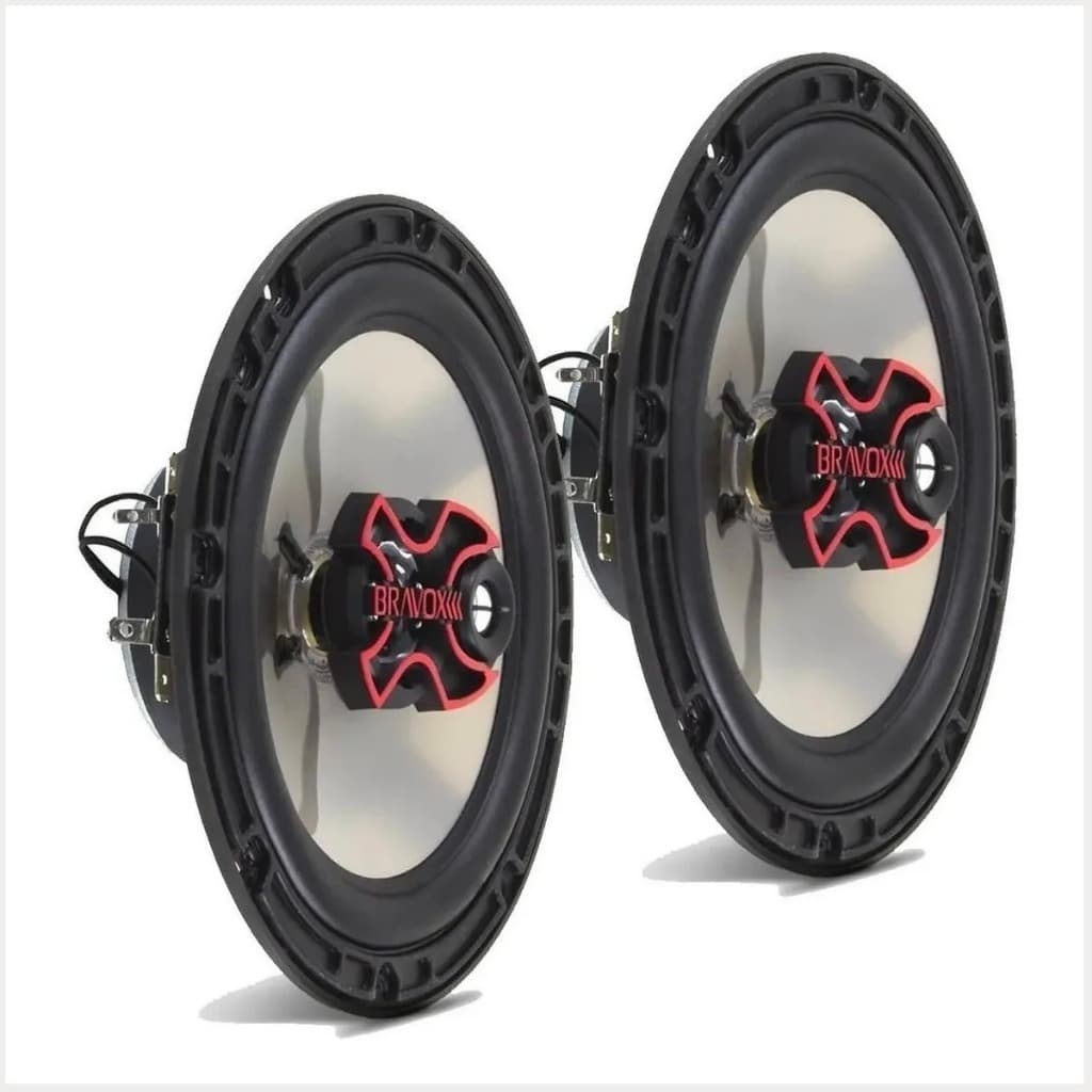 Par Auto Falante Triaxial Bravox 6 Polegadas B3x60x 100wrms