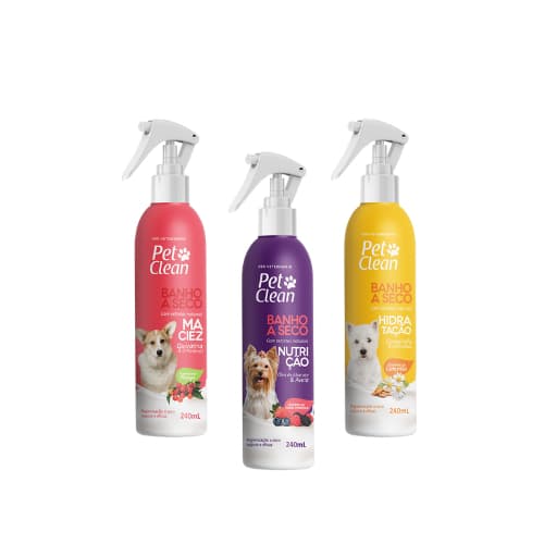 Kit Banho a Seco PetClean Premium