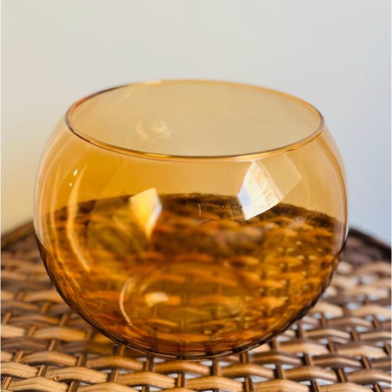 Vaso Vidro Flor Arte Aquário Amarelo 4 Litros Decoração (QUEIMA DE ESTOQUE )