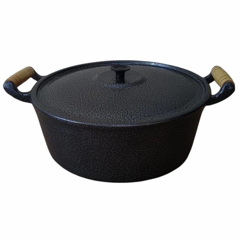 Panela / CaçarolaN 24 Grande para Arroz Alumínio Batido Fundido Grosso com Tampa