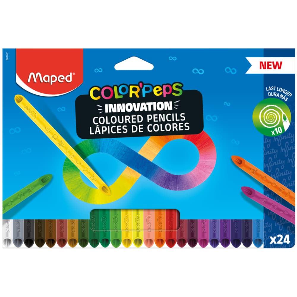 Lápis de Cor Color'Peps Infinity Maped 24 cores