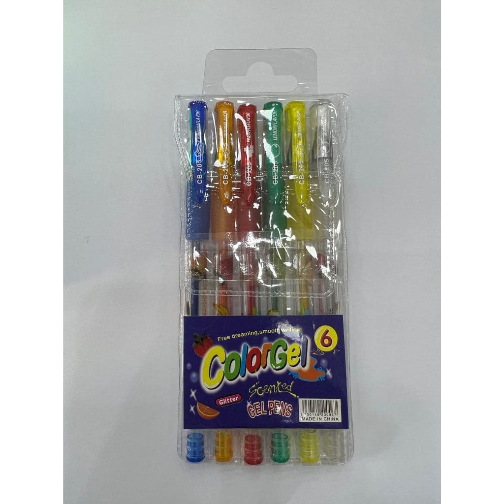 Kit Com 35kits Caneta Canetinha Color Gel Com Glitter Diversas Cores 6 Cores
