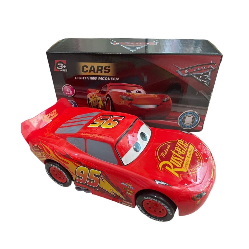Carrinho Relâmpago Mcqueen com Led e Som Bate e Volta Brinquedo Infantil