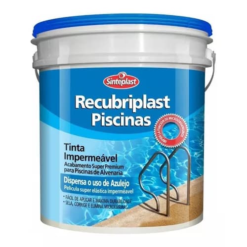 Recubriplast Piscinas Alvenaria 3,6 Litros Base Agua